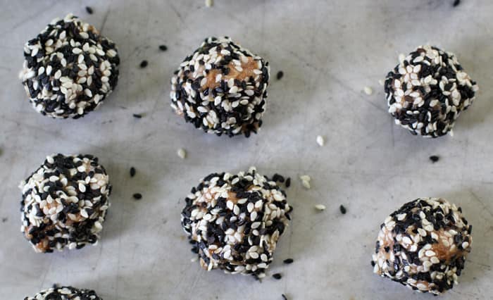 Black Sesame Meatballs