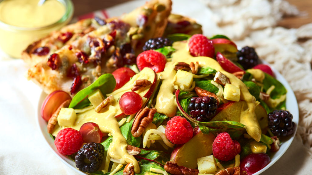 Fruit Salad with Turmeric Dressing
