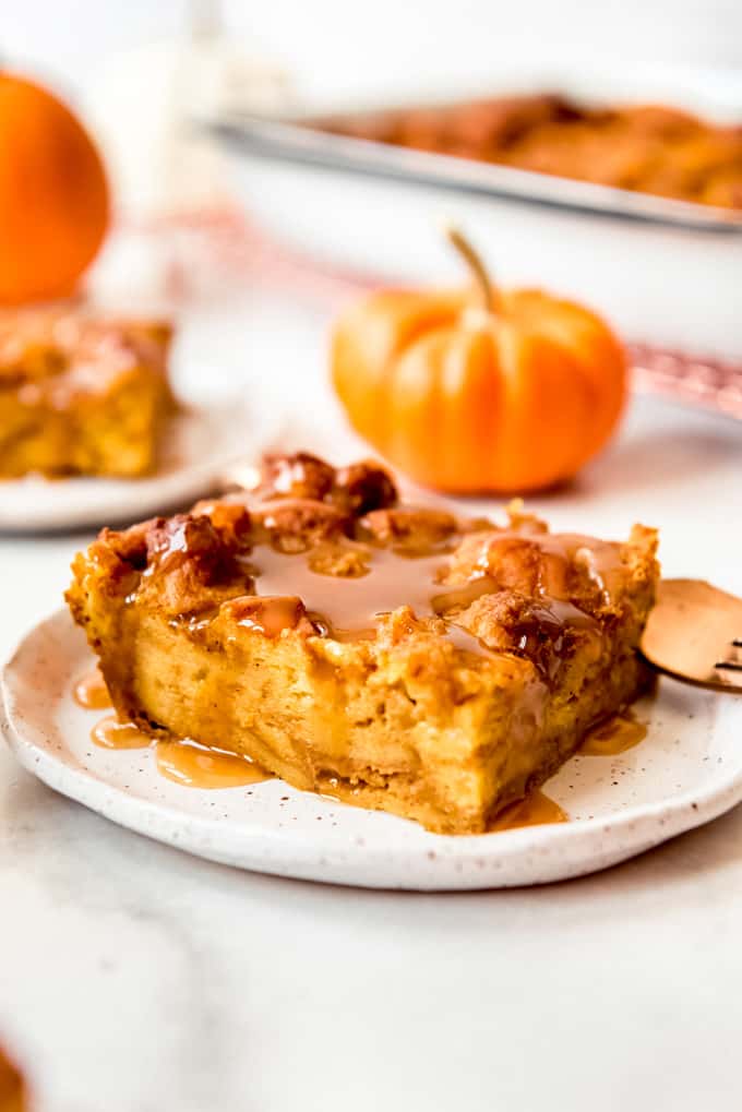 Pumpkin Bread pudding.